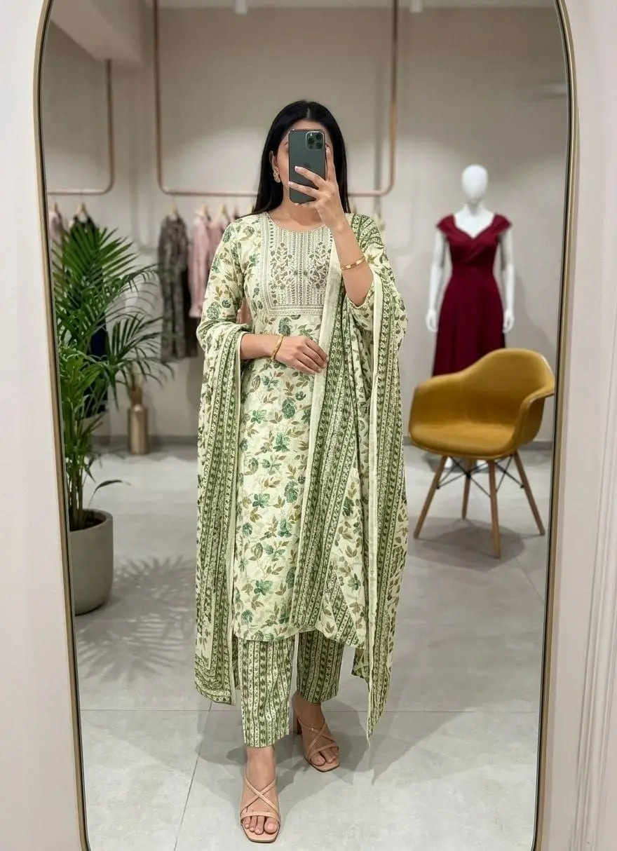 Olive Garden Printed Salwar Set
