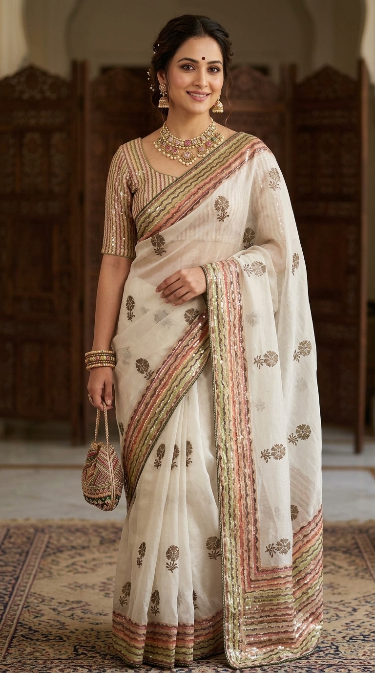 Traditional Touch Cotton Saree