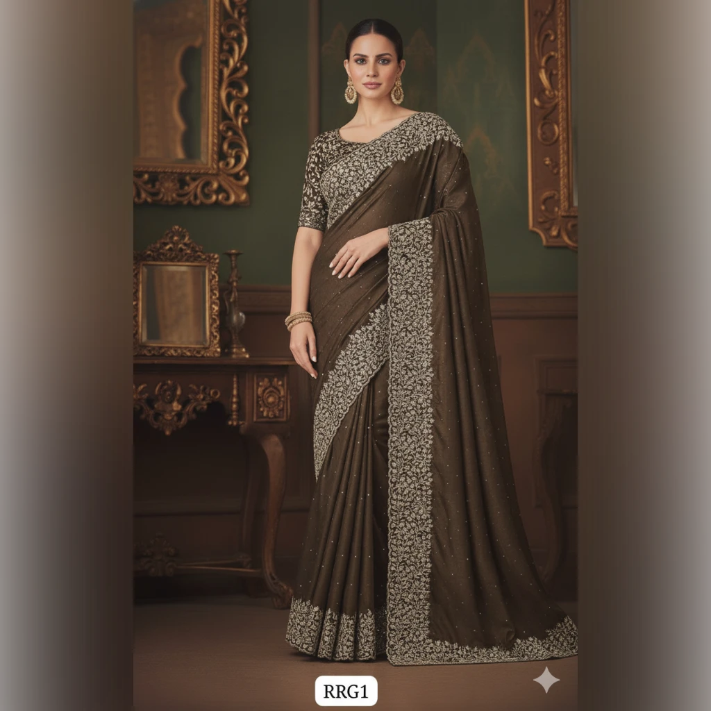 Luxury Finish Designer Saree