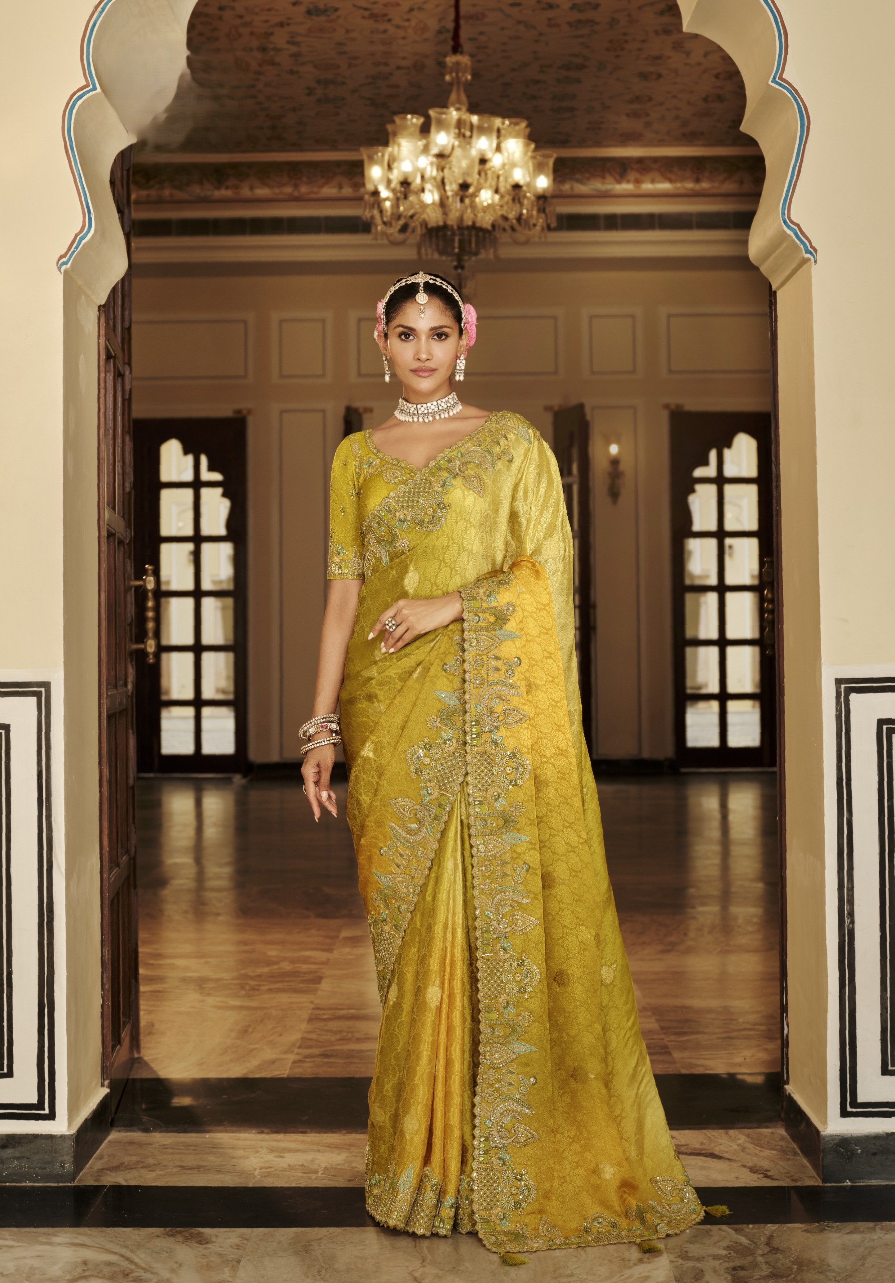Royal Jacquard Heritage Designer Saree