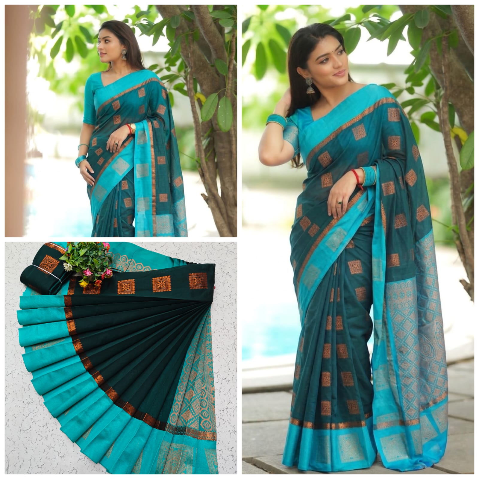 Uppada kotanji contrast border silk cotton sarees