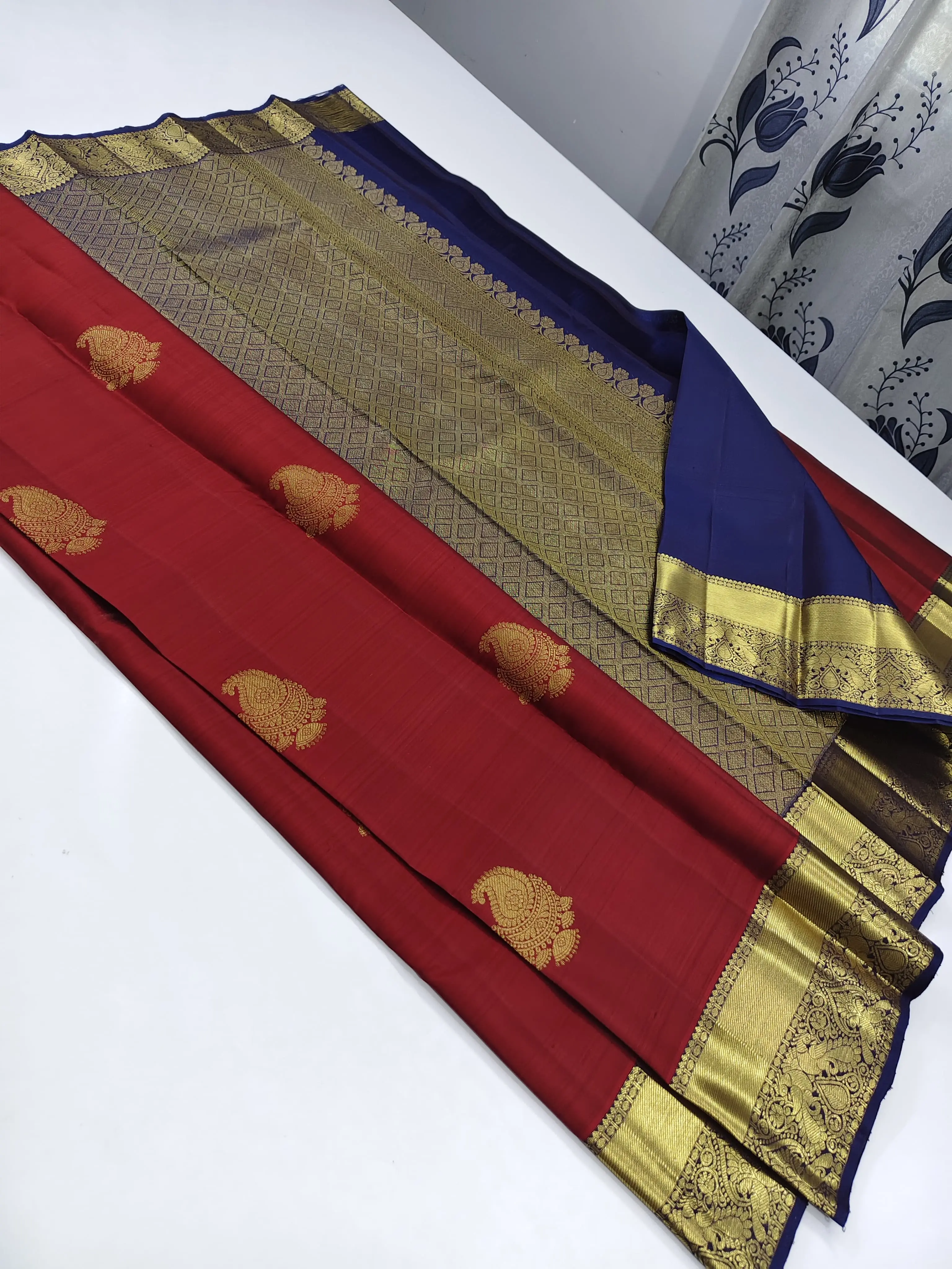 Kanchipuram Pure Silk Double Warp Butta Body Designed Sarees