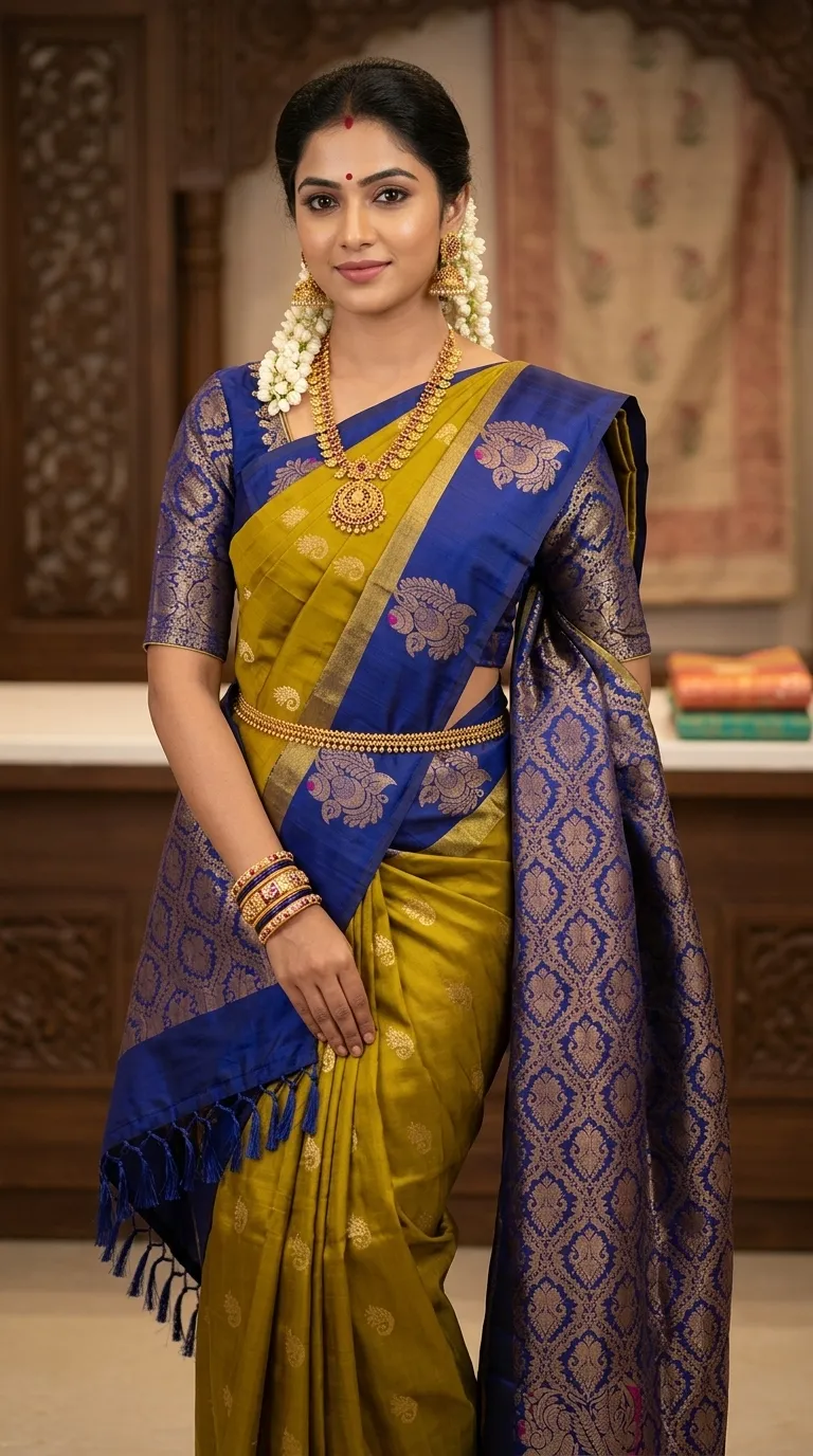 Traditional Kanchipuram Silk Grace