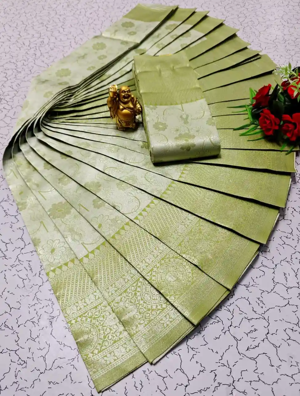 Sky Blue Silver Weave Traditional Saree