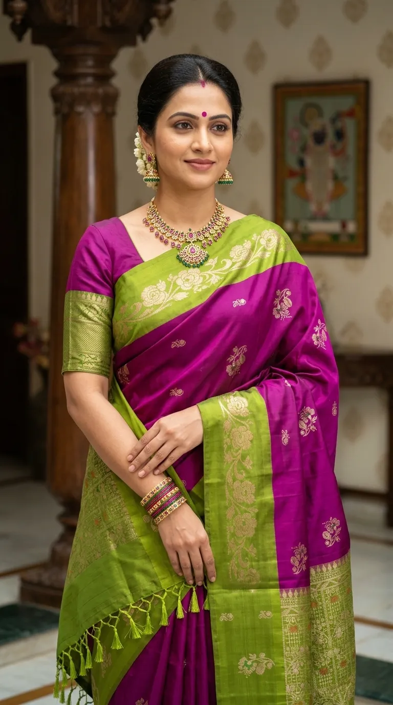 Vintage Kanchipuram Weave Saree