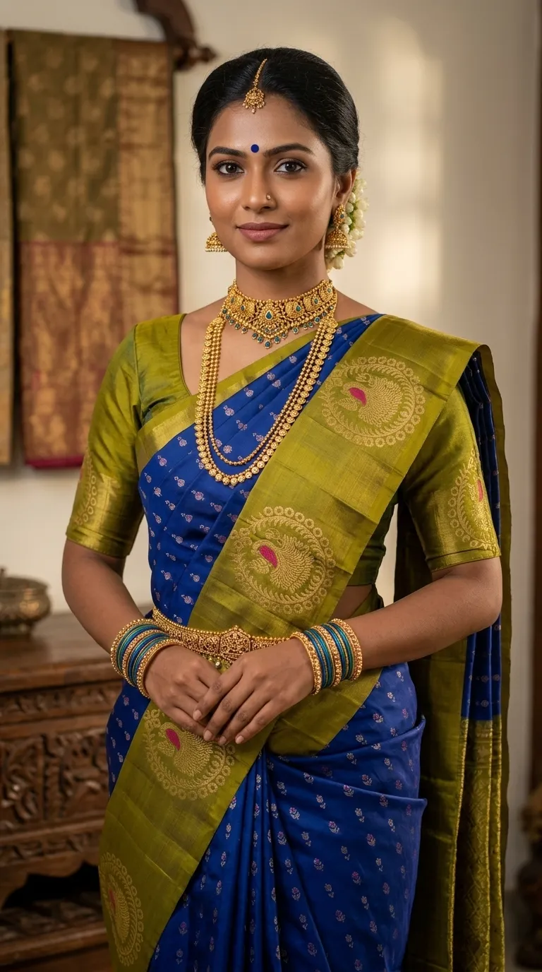 Premium Handwoven Kanchipuram Silk