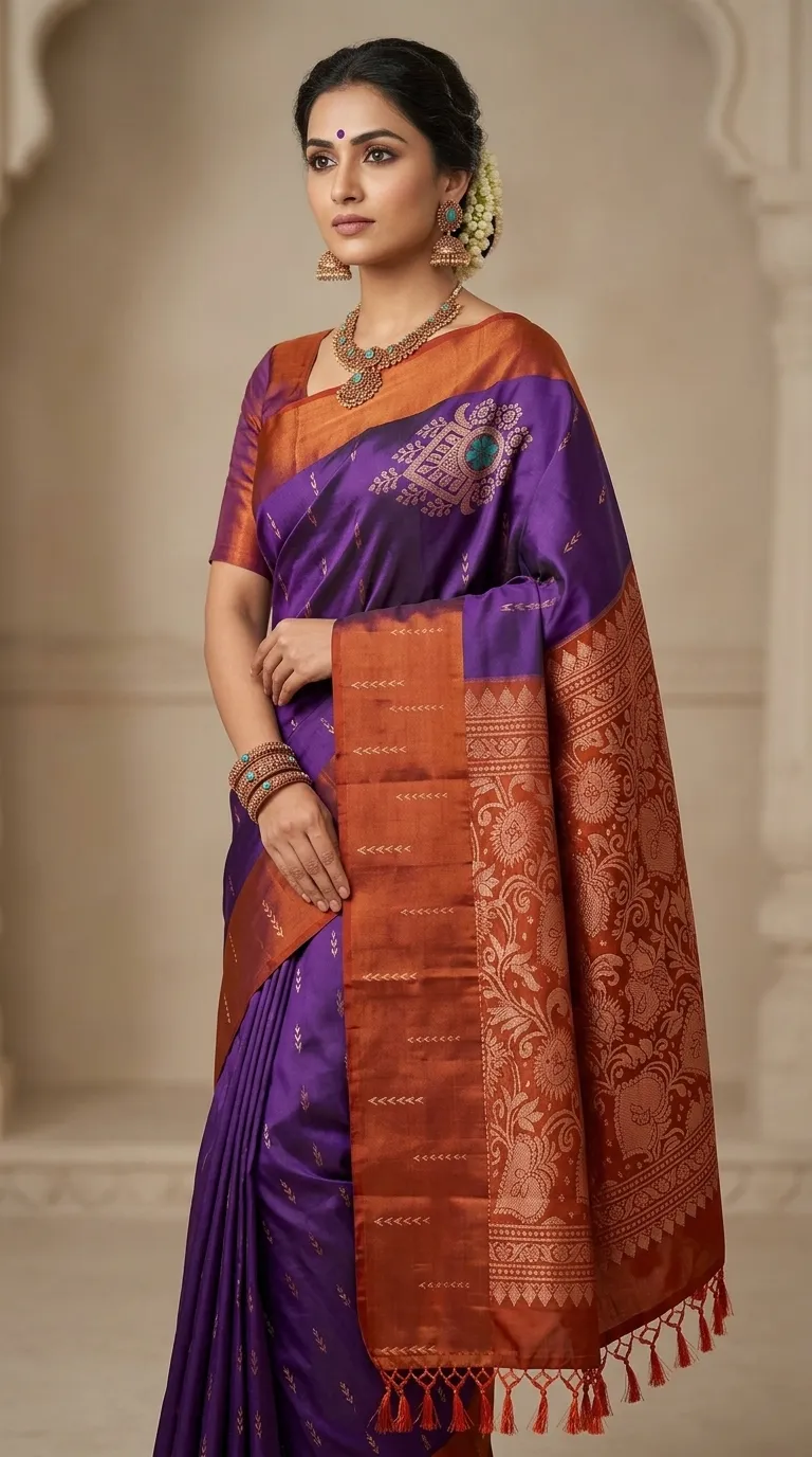 South Indian Classic Kanchipuram Saree