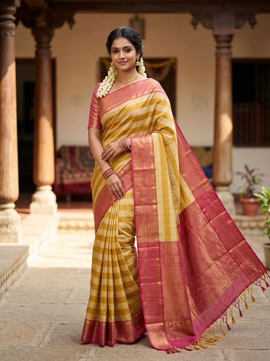 Pure Kanchipuram Handloom Bridal Sarees