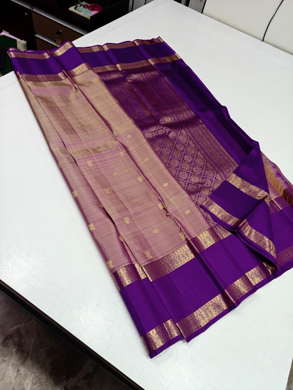 Rich Heritage Weaving Kancheepuram Silk Saree For Bridal Wear