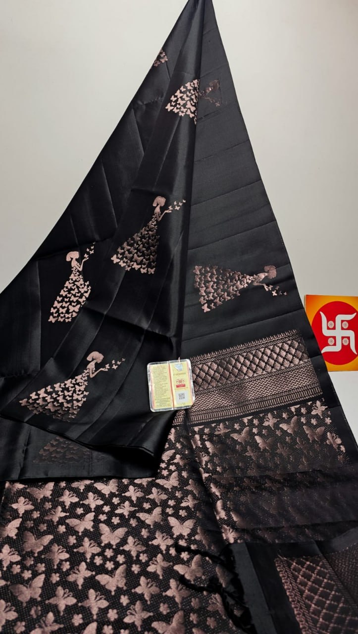 Black Kanchipuram Silk Sarees