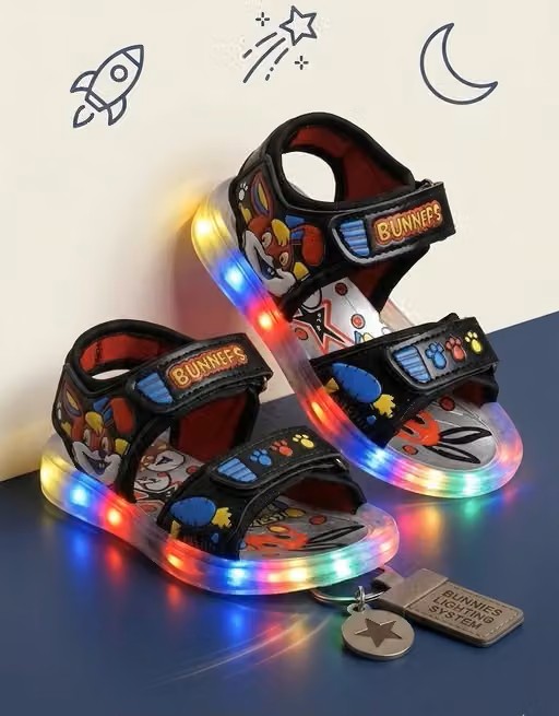 Colorful LED Light Up Sandals for Kids