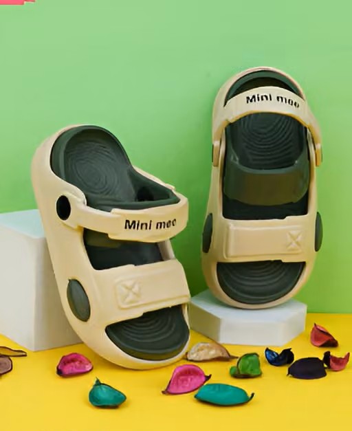 kids sandal super soft summer vibe green brown