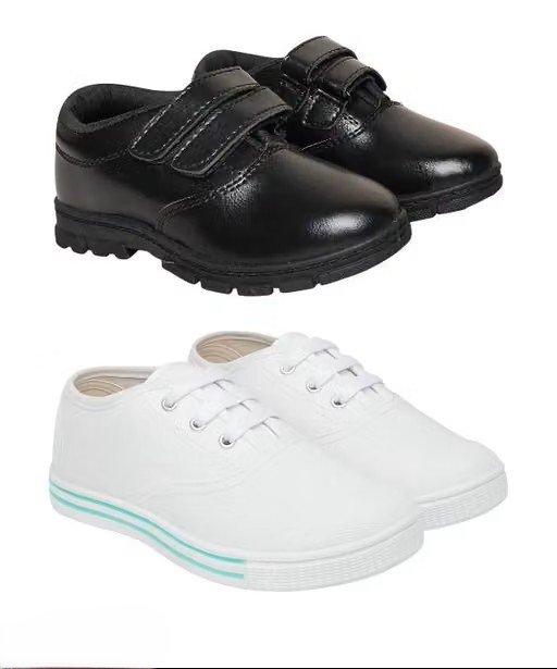 Kids School Shoes Combo | Comfortable & Durable | Pack of 2