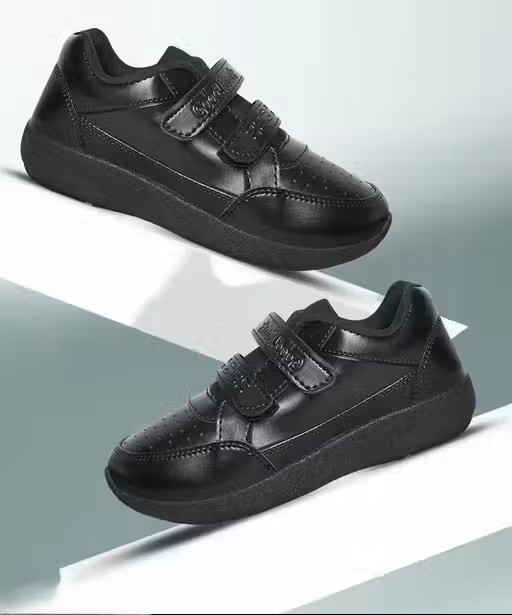 Kids Unisex School Uniform Black Gola Shoe for Boys and Girls