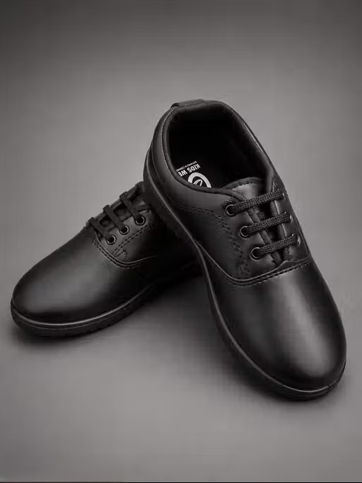 Hardik Boys’ School Shoes | Casual & Comfortable Black Uniform Shoes | Anti-Slip, Easy Wear | All Sizes Available
