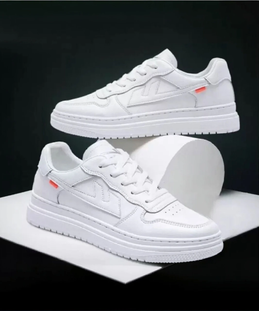Men's Urban Edge White Casual Sneakers