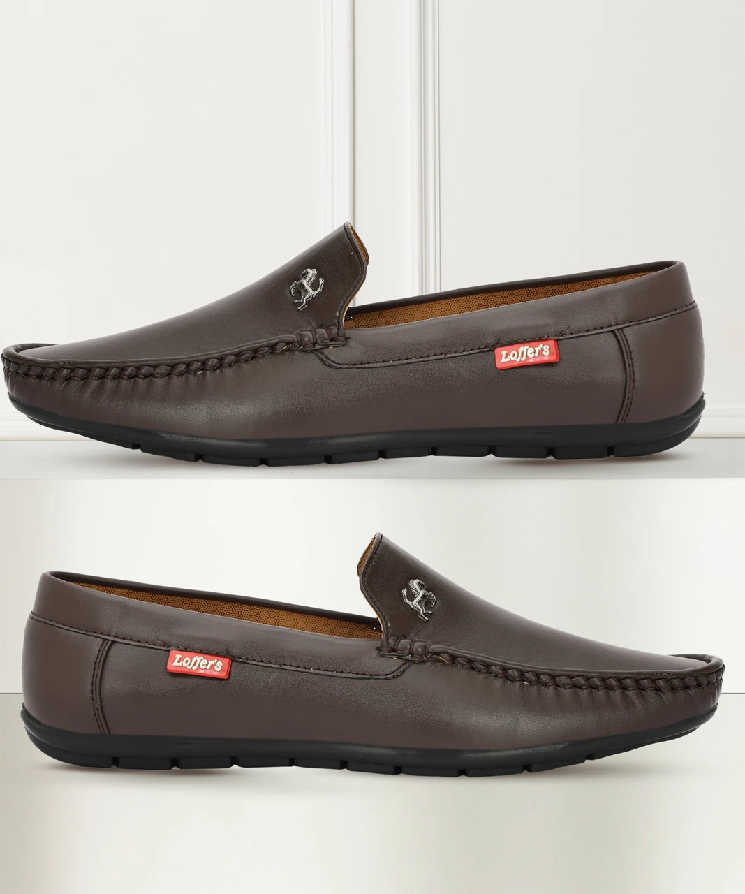 Brown Slip-On Formal Loafers