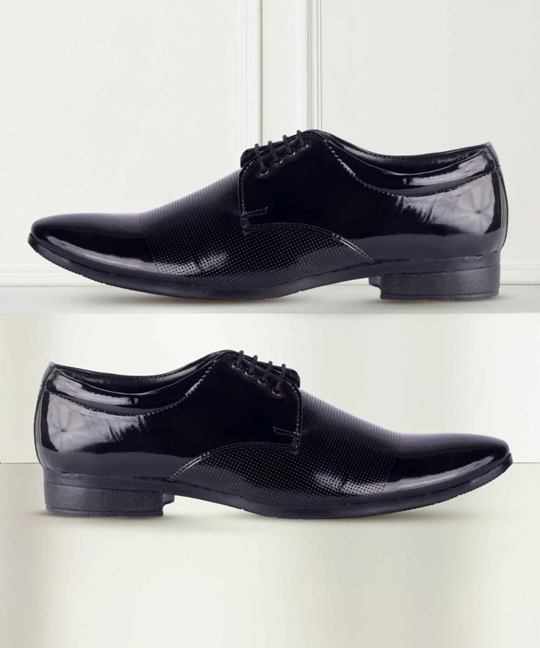 Black Lace-Up Formal Dress Shoes