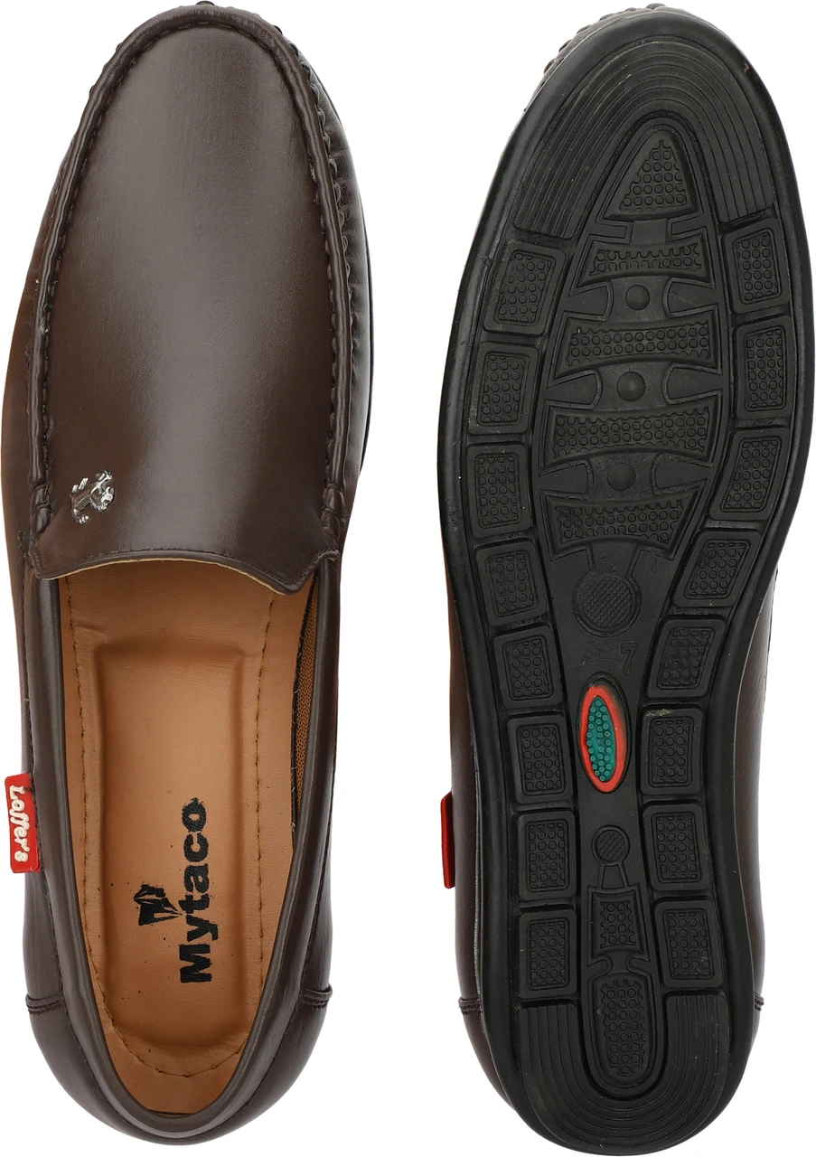Brown Slip-On Formal Loafers