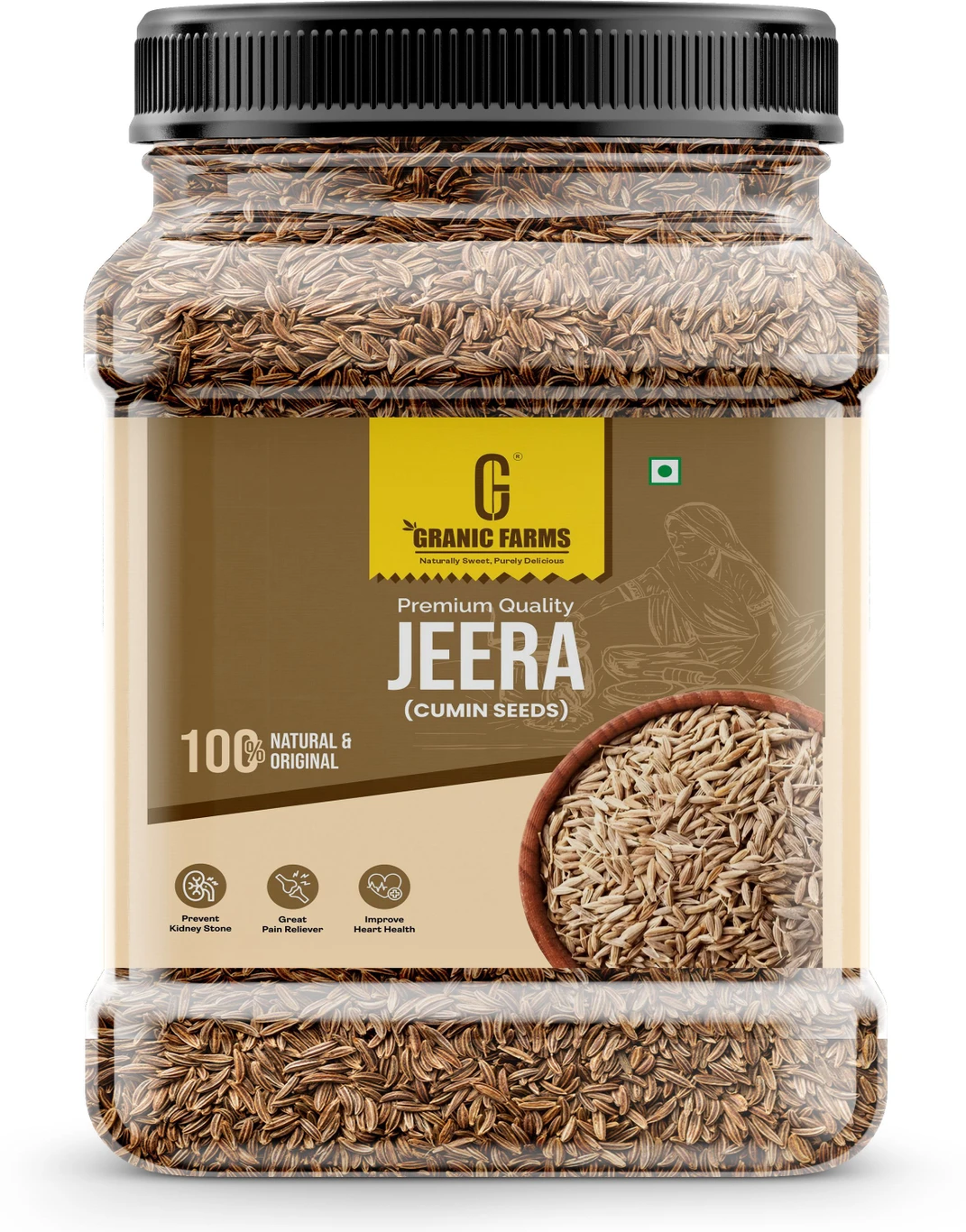 Granic Farms Whole Cumin Jeera 250 g