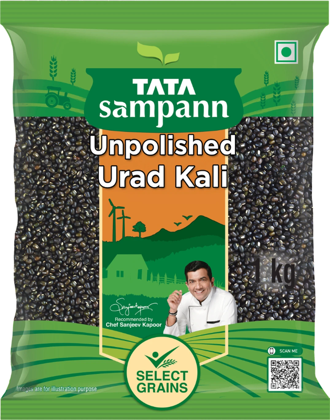 Tata Sampann Black Urad Dal Whole 1 kg