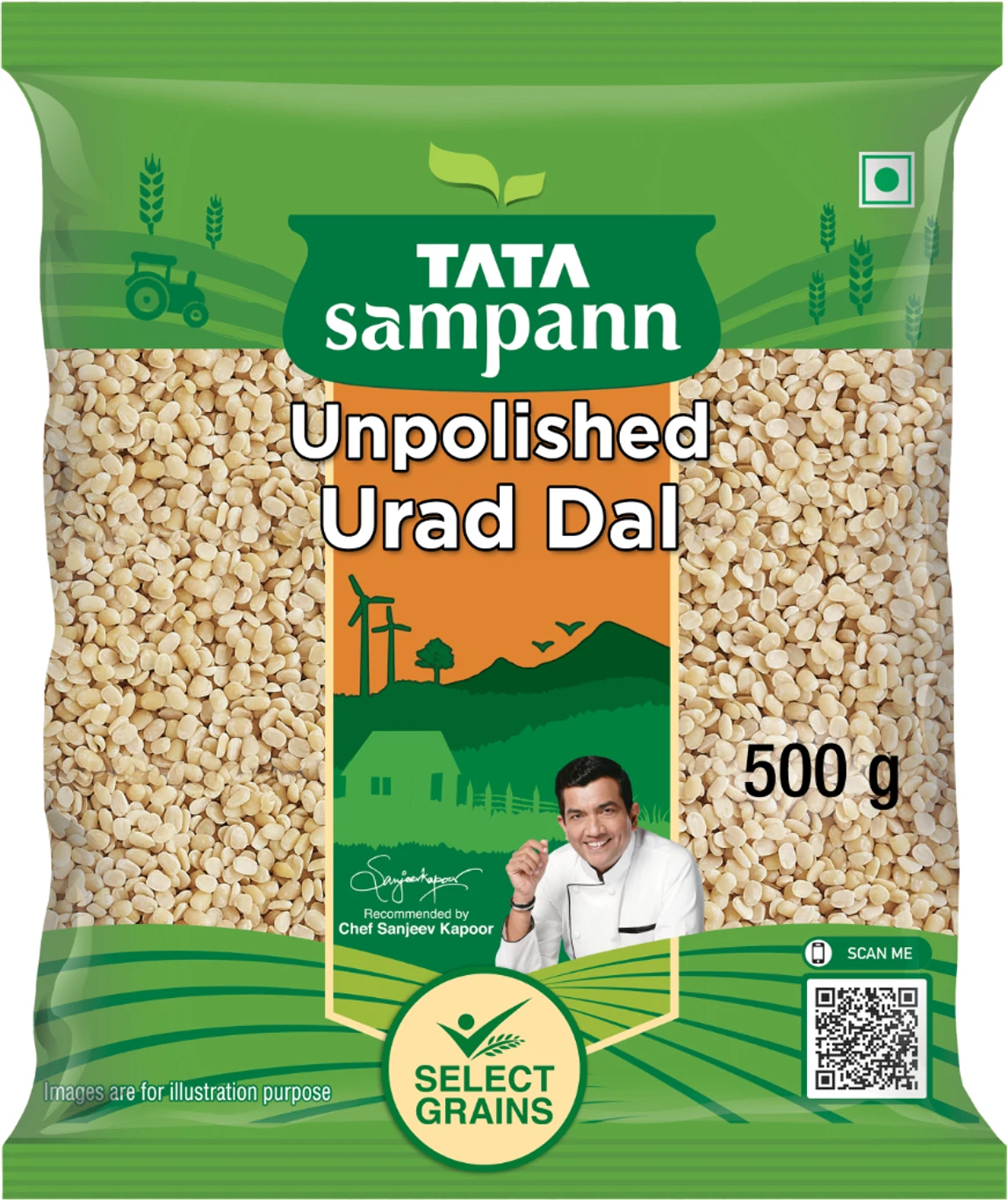 Tata Sampann White Urad Dal Split 500 g