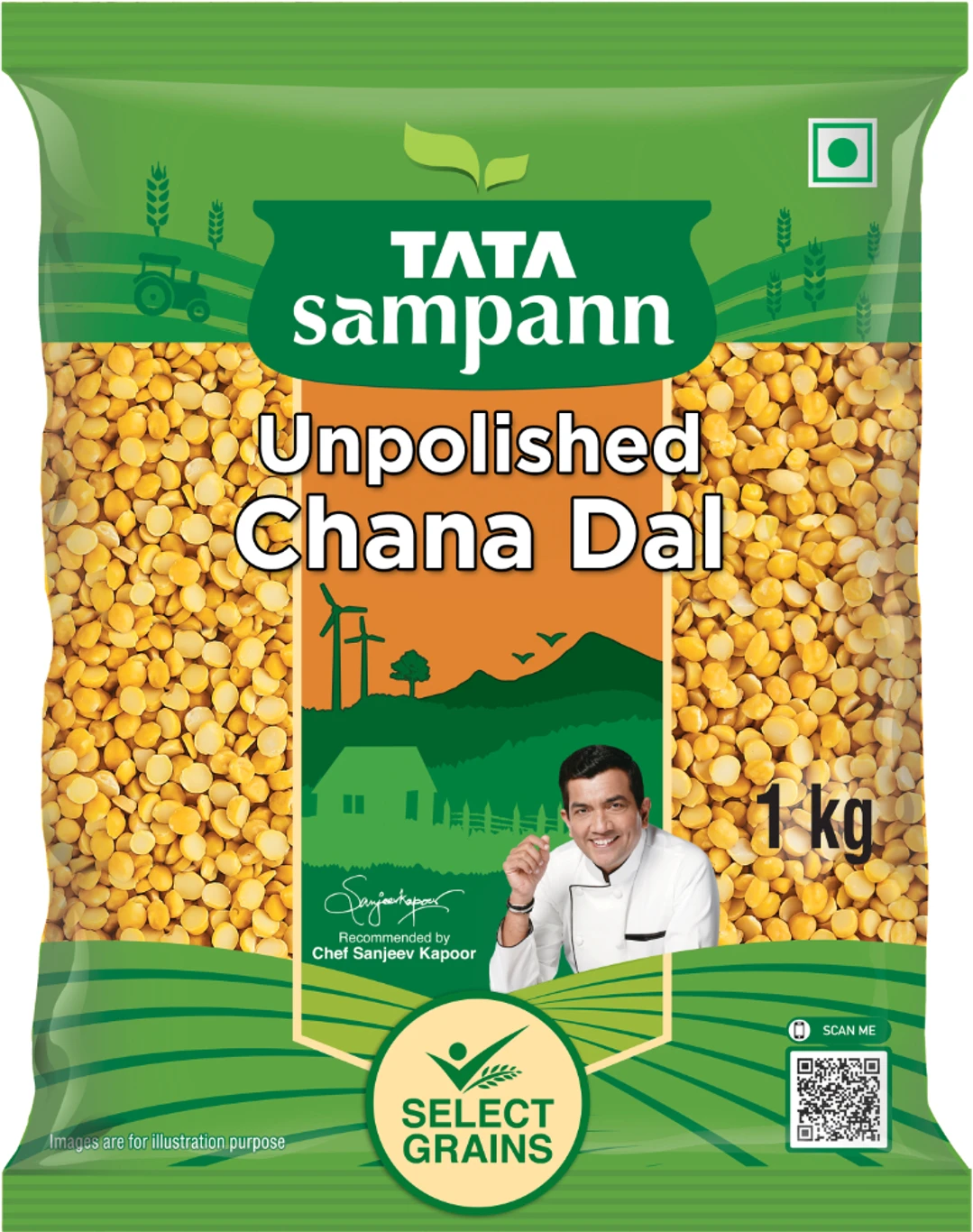 Tata Sampann Yellow Chana Dal Split 1 kg