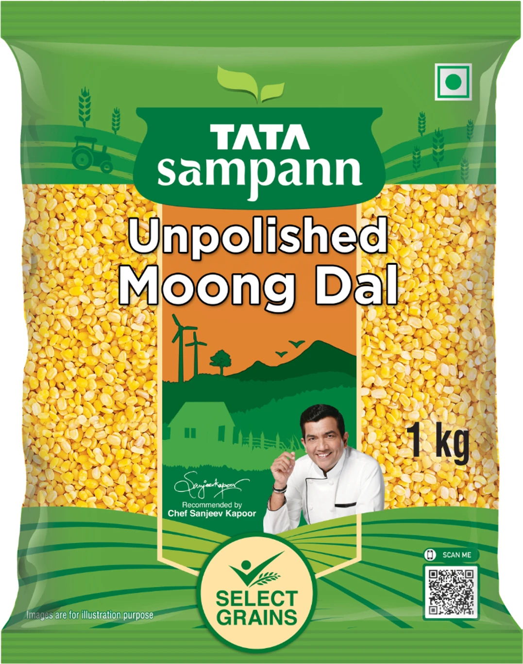 Tata Sampann Yellow Moong Dal Split 1 kg