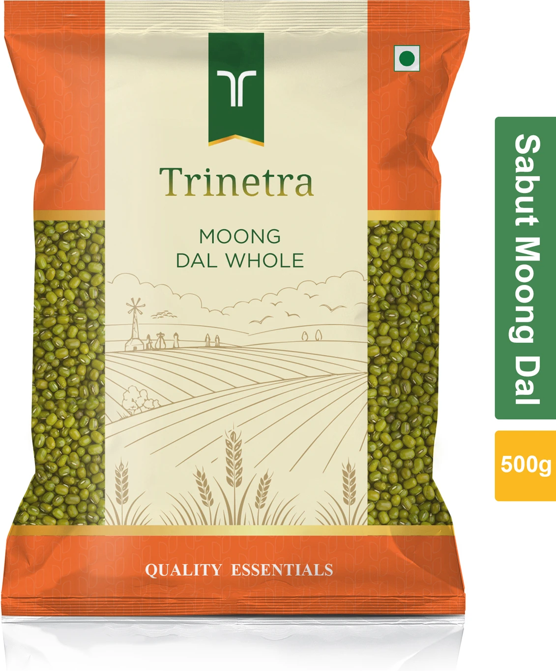 Trinetra Green Moong Dal Whole 500 g