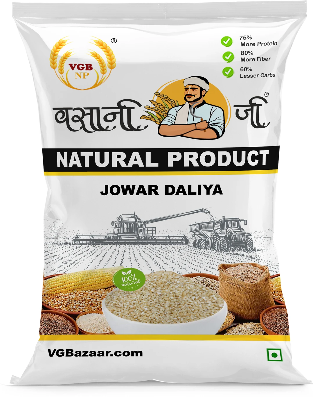 Cholam Dalia A Healthy Diet Solution Jowar Daliya 0.5 kg