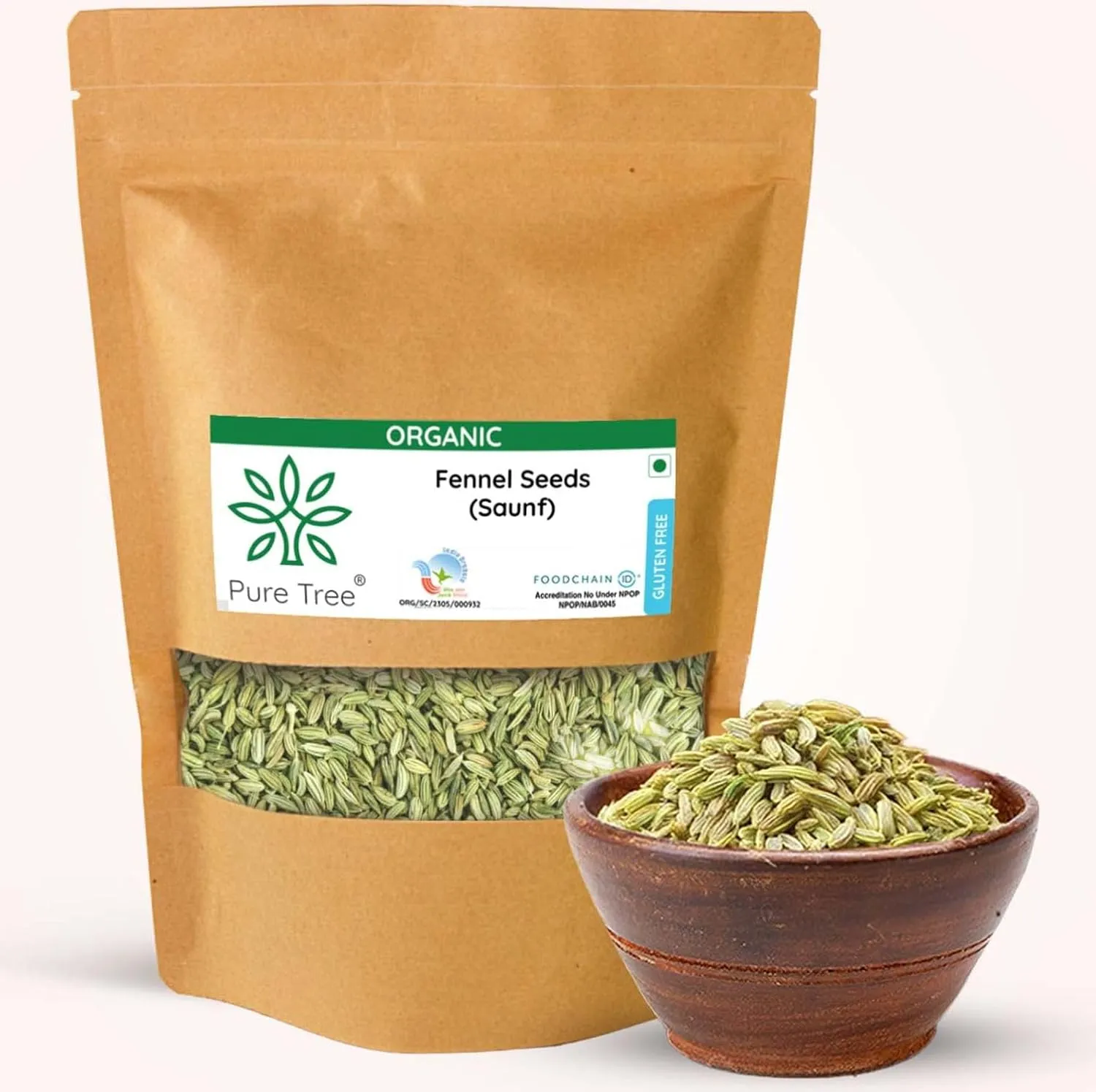 Pure Tree Certified Organic Fennel Seeds