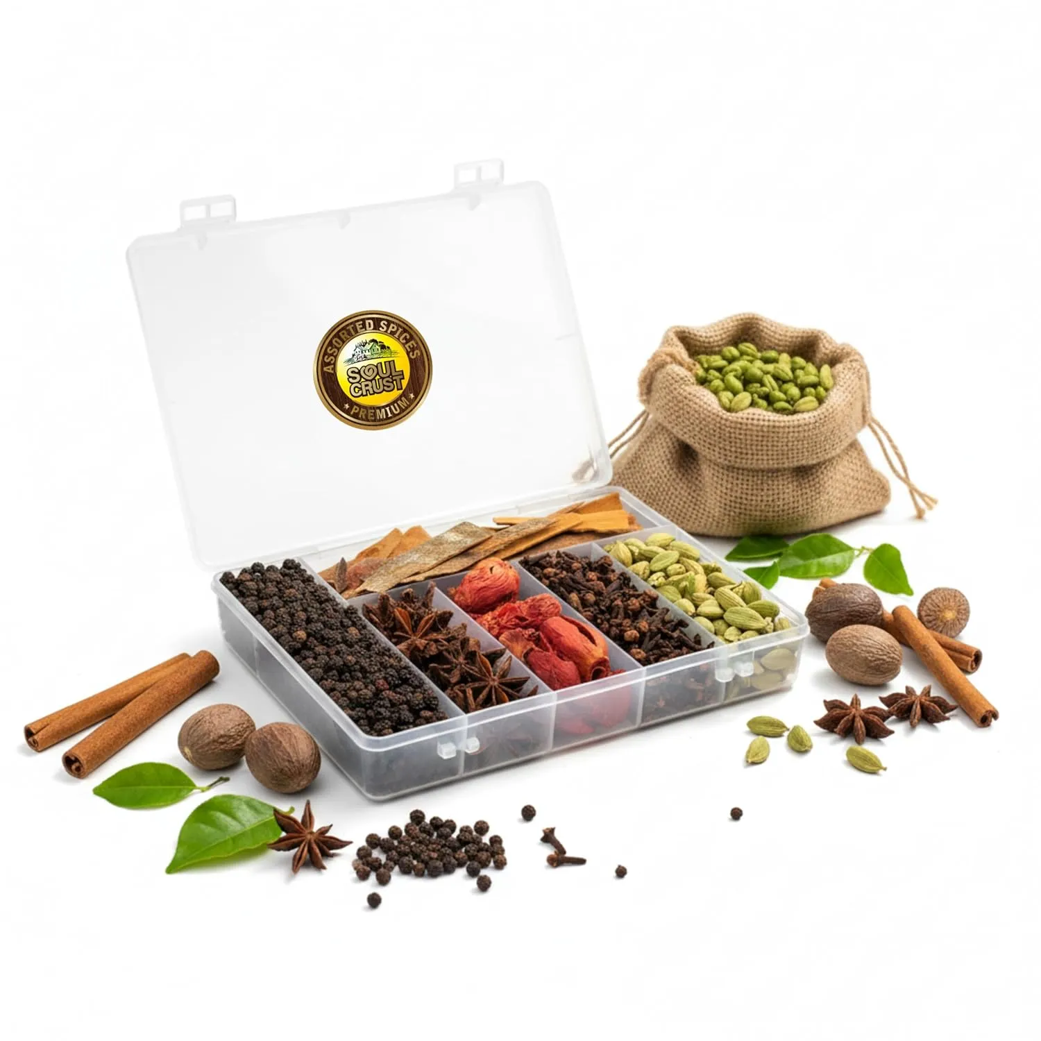 Soul Crust Whole Spices Gift Box 230g Assorted Kerala Spices