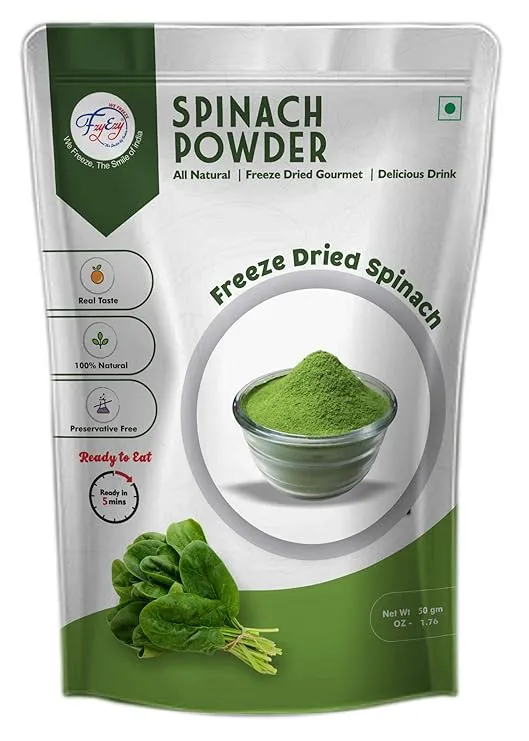 Freeze Dried Spinach Powder – 100% Natural 50g
