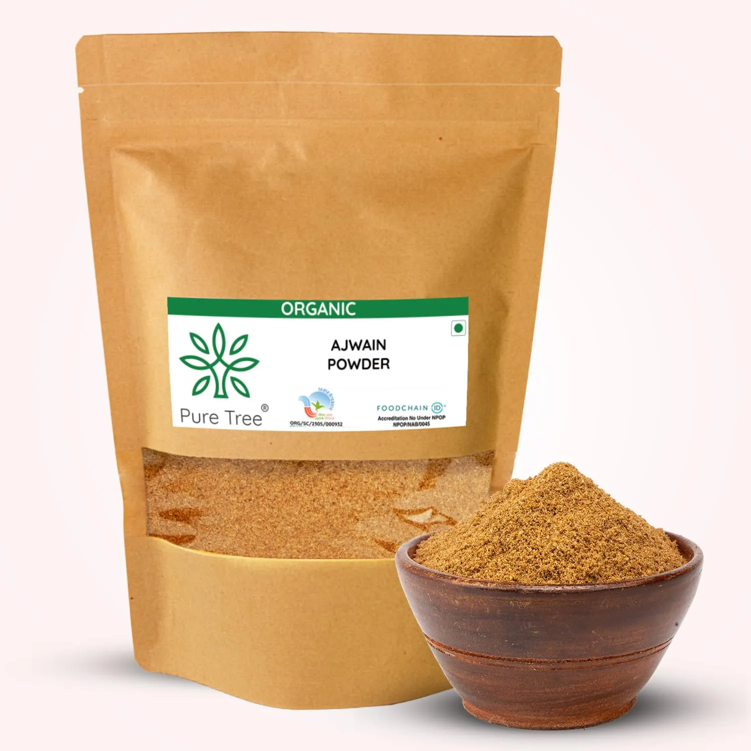 Pure Tree Certified Organic Ajwain Powder