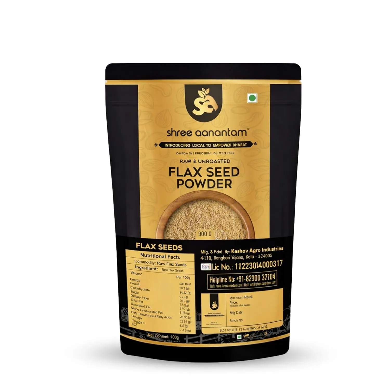 Cold-Milled Flax Seed Powder – 250gr