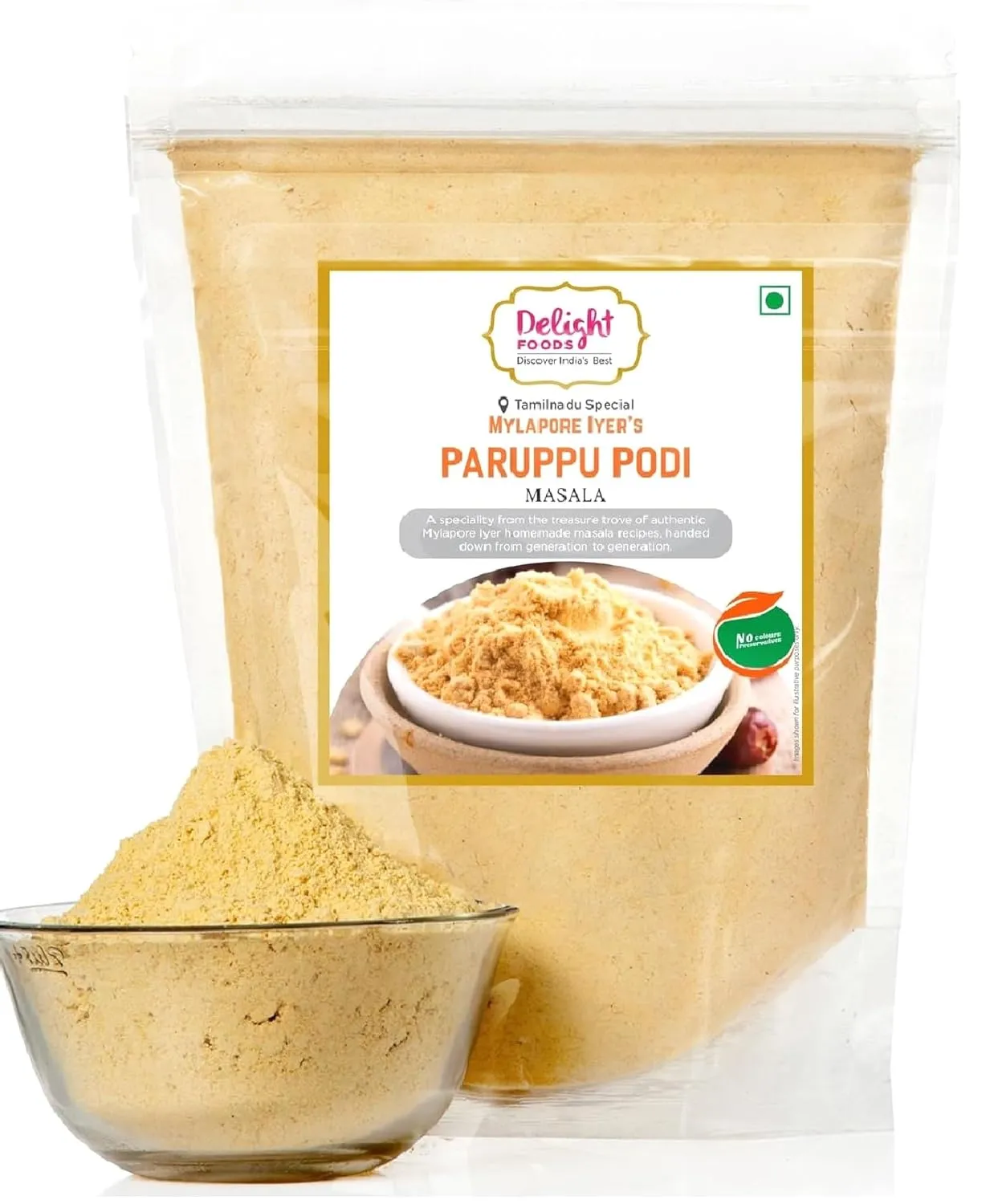 Delight Foods Mylapore Iyer's Paruppu Podi Masalas 350g