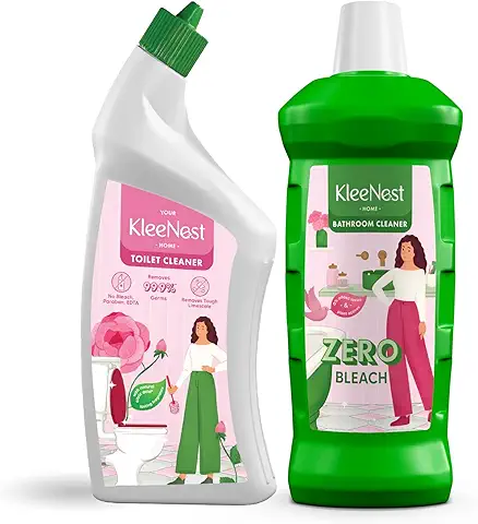 Kleenest Bathroom & Toilet Cleaner Combo | Plant-Based Cleaning Liquid