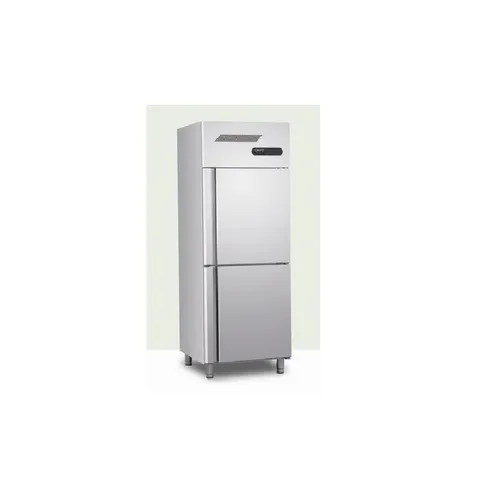 KKE Stainless Steel Two Door Refrigerator - Freezer