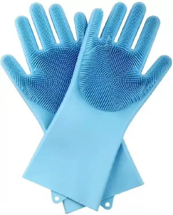 Elecsera Magic Washing Gloves Silicone Dishwashing Cleaning Gloves