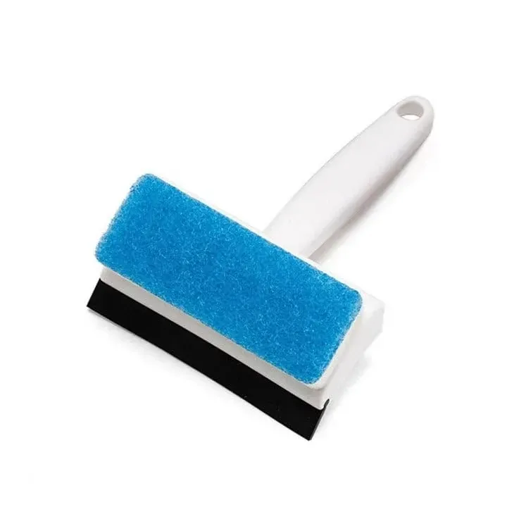 Krushi Vikas Stainless Steel 2 in 1 Glass Wiper Cleaning Brush