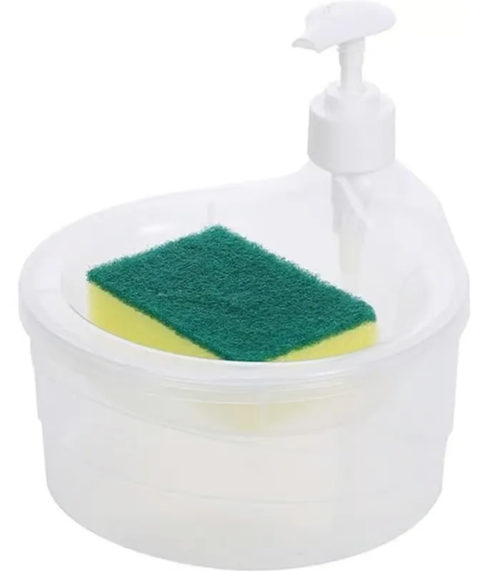 Bhavyta Double Layer 2 in 1 Liquid Soap Dispenser Dishwash
