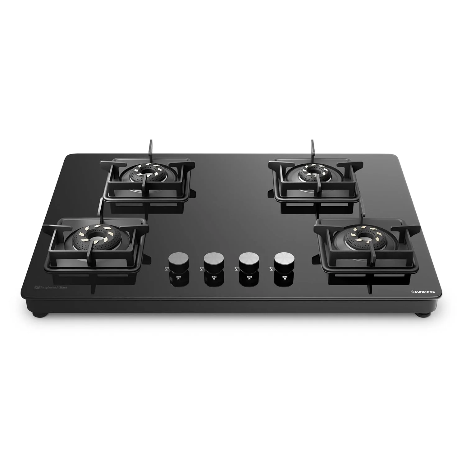 Sunshine Magnite Gas Stove 4 Burner Glass Hob Top Cooktop