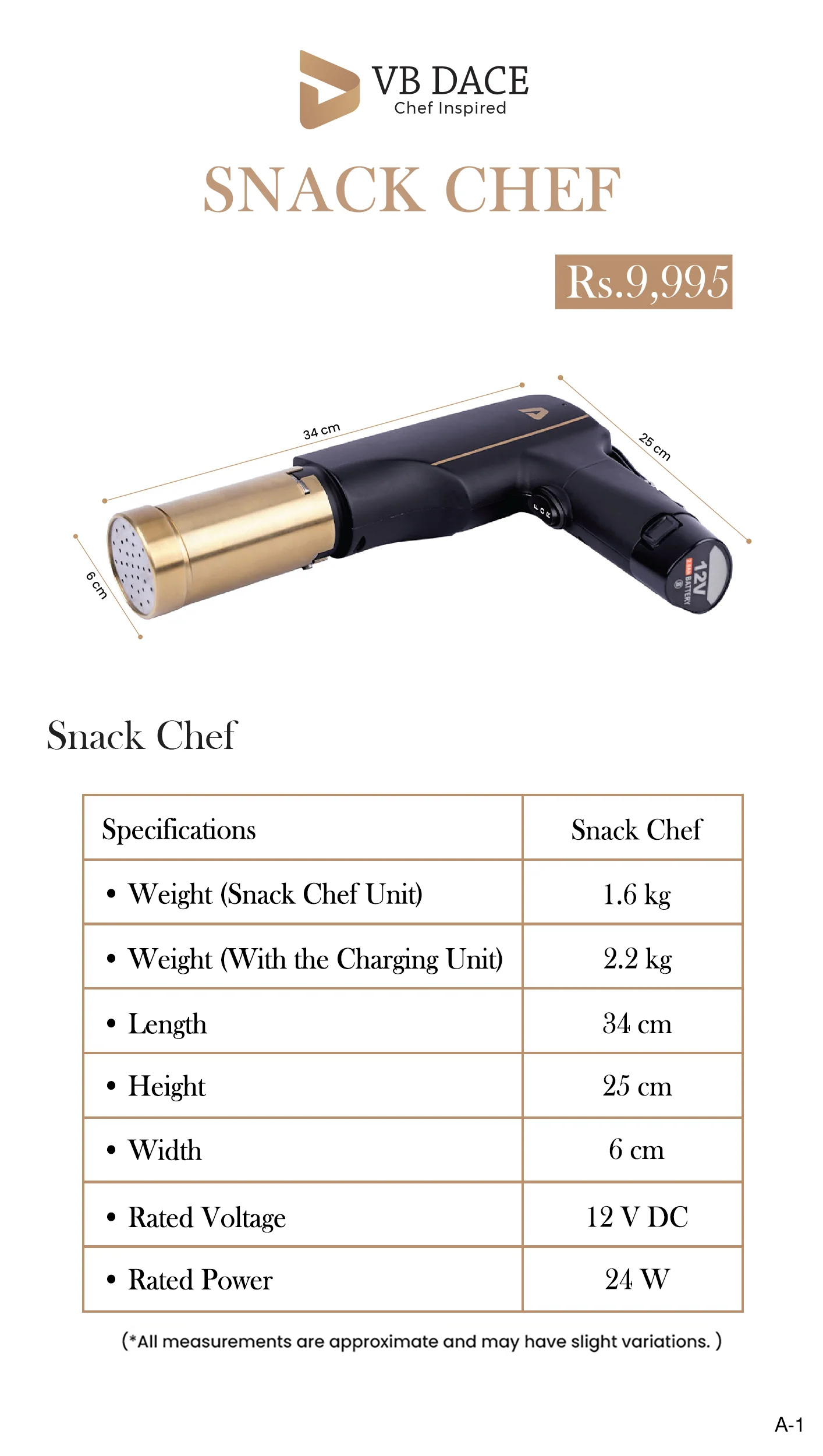 Multi-Purpose Heat Gun VB DACE’s Snack Chef