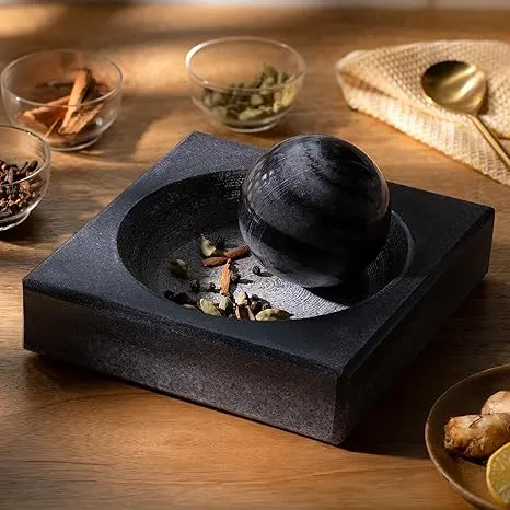 Ellementry Erebus Marble Mortar & Pestle Set