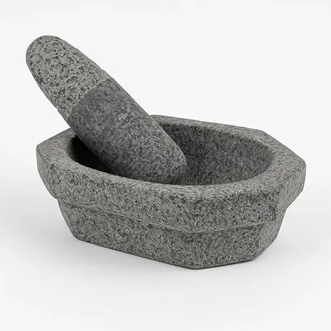 Kalvam Stone 8 Inch Mortar and Pestle Set