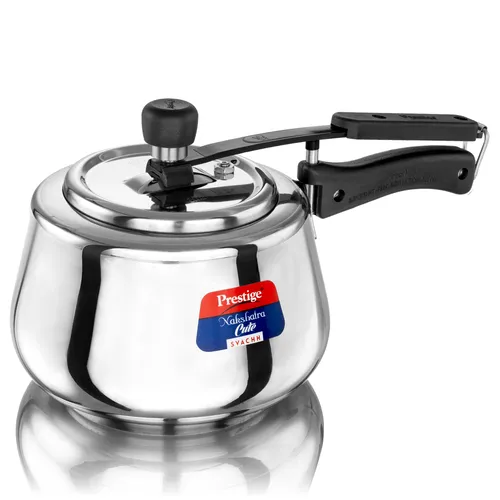 Nakshatra Cute Svachh Stainless Steel Spillage Control Pressure Cooker (Silver)