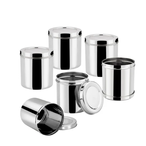 Vcookware Stainless Steel Stackable Food Storage Containersextra large pack of 3