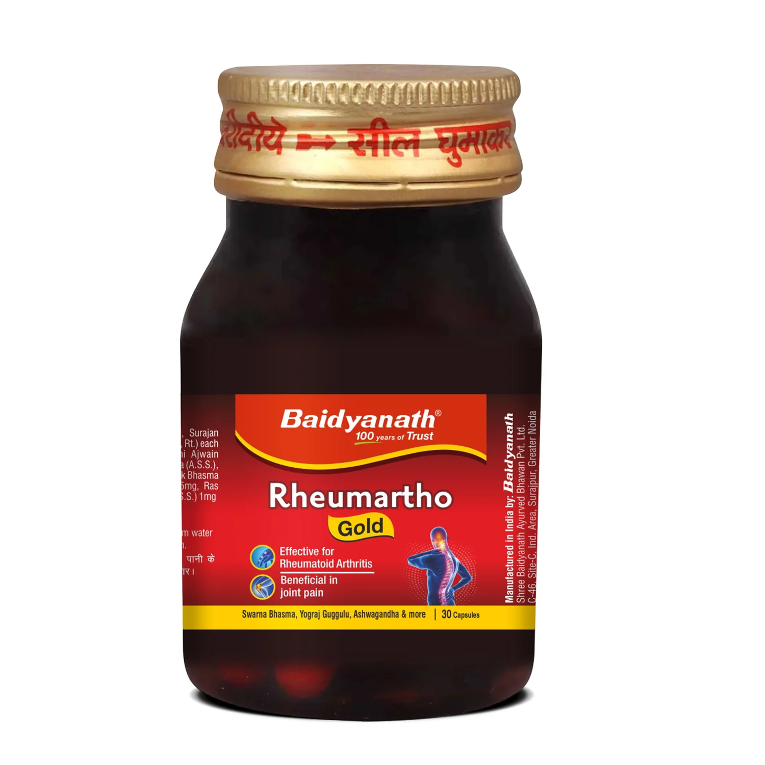 Baidyanath Rheumartho Gold (30 Capsules) Enriched with Pure Gold