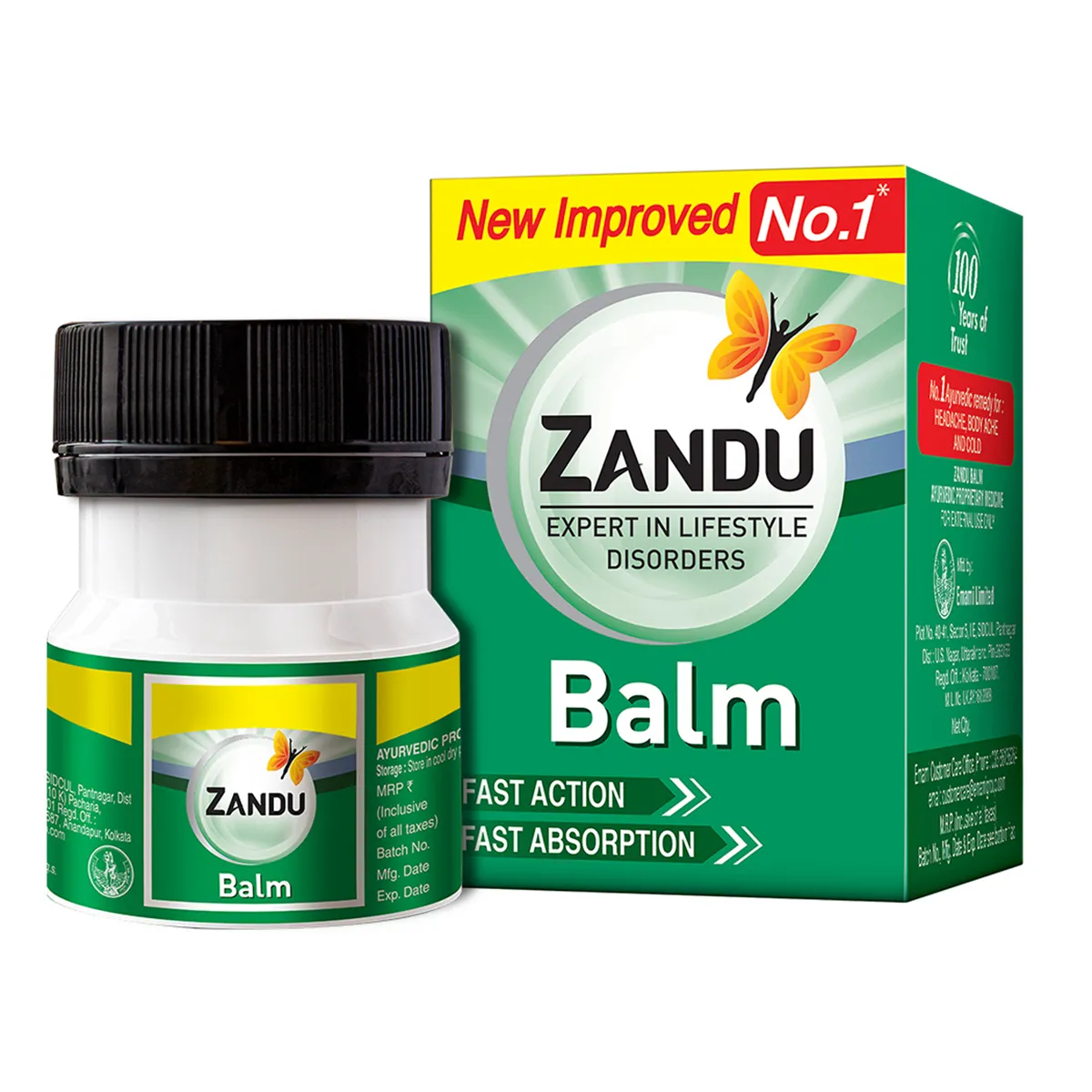 ZANDU Pain Relief Fast Action & Absorption Balm 50 g