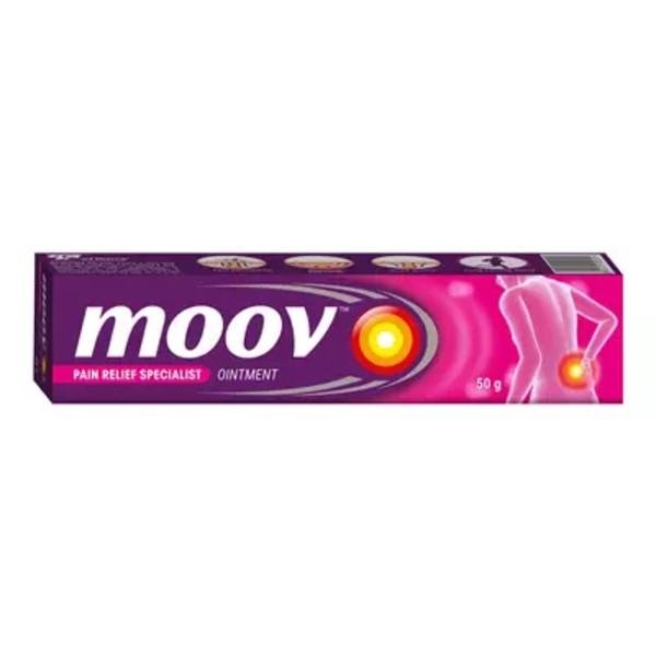 MOOV Instant Pain Relief Cream Regular - 50 gm, Pack of 2 Cream (2 x 50 g)